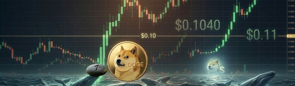 DOGE breaks past $0.10.
