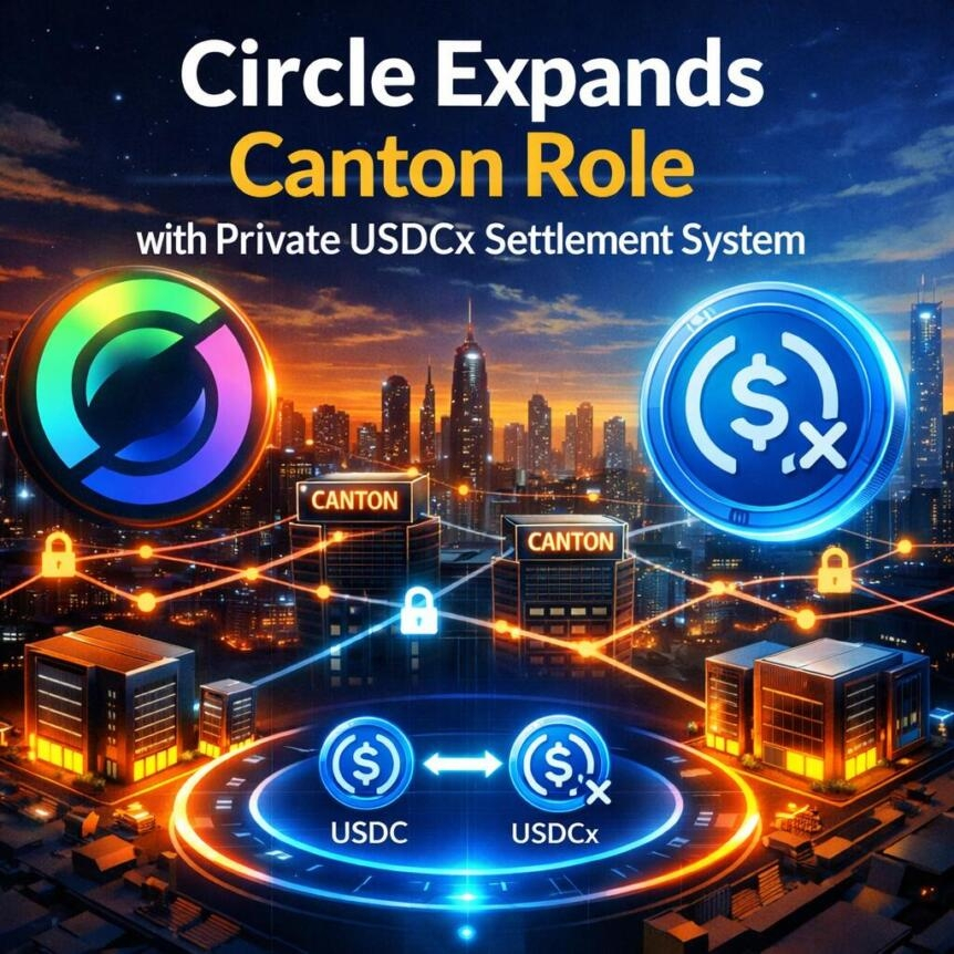 Cb 459343 Circle Expands Canton Role With Private Usdcx Settlement System