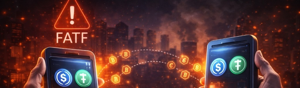 FATF says today P2P stablecoin transfers via self-custody wallets can bypass regulated intermediaries and create AML gaps, enabling sanctions evasion.