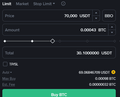 buy limit order