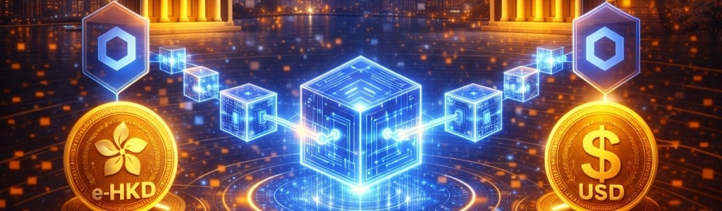 Pilot under HKMA’s e-HKD program showed Visa, ANZ, ChinaAMC and Fidelity International testing cross-border settlement for regulated tokenized assets using Chainlink.