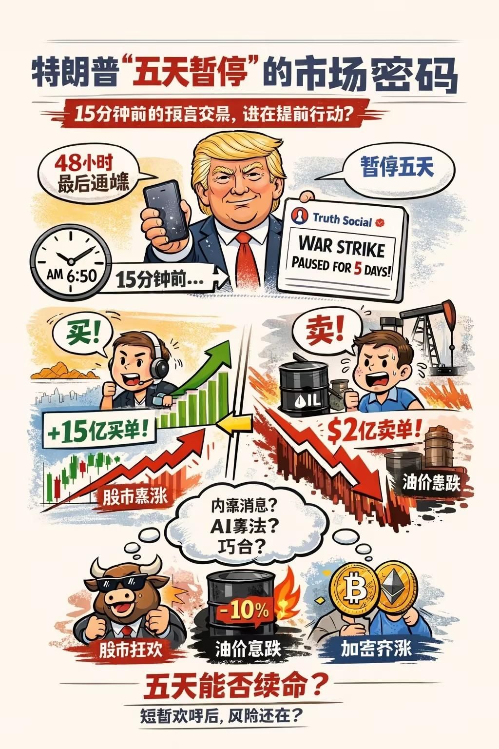 特朗普改口5天暂停，市场怎么玩才赚最大？_aicoin_图1