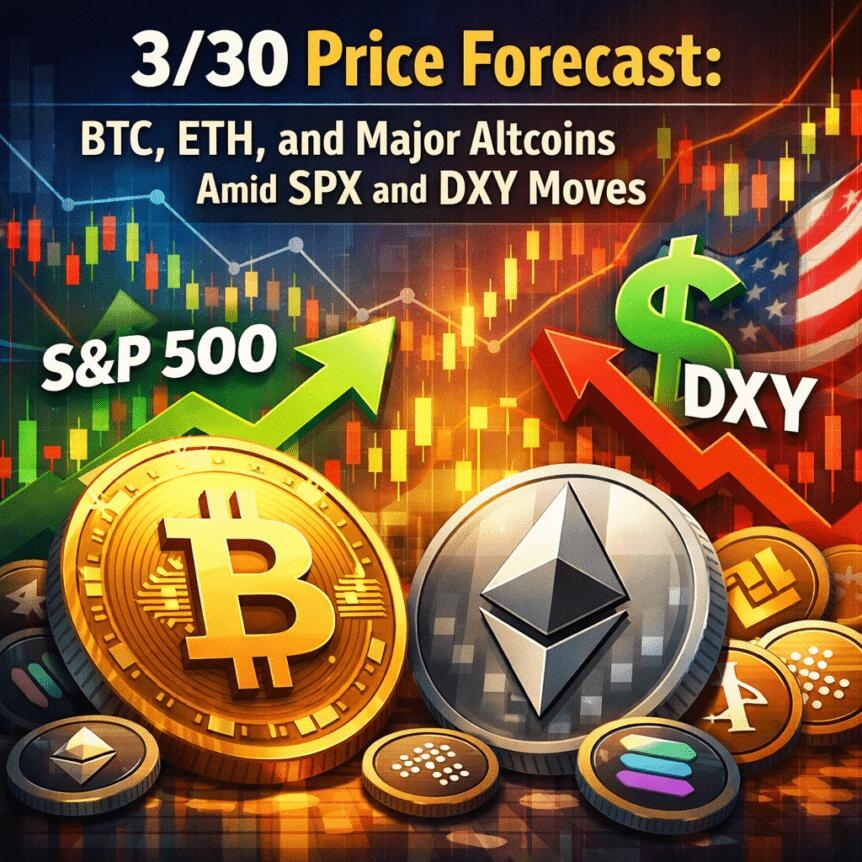 3/30 Price Forecast: Btc, Eth, And Major Altcoins Amid Spx And Dxy Moves