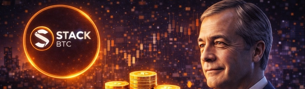 Nigel Farage invested £215,000 in Stack BTC through Thorn In The Side Ltd, buying 4.3 million shares at 5p each for roughly 6.31%.