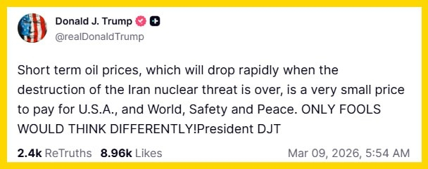 Quan điểm của Donald Trump về giá dầu