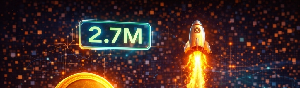 XRPL is now processing more than 2.7 million daily transactions, marking one of the strongest activity readings in the network’s history.