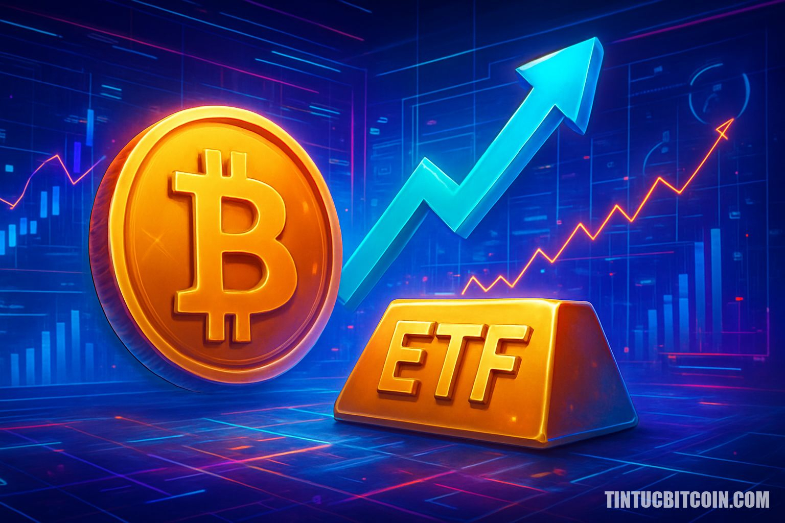ETF Bitcoin hút dòng tiền vượt ETF vàng, đổi vai trên thị trường
