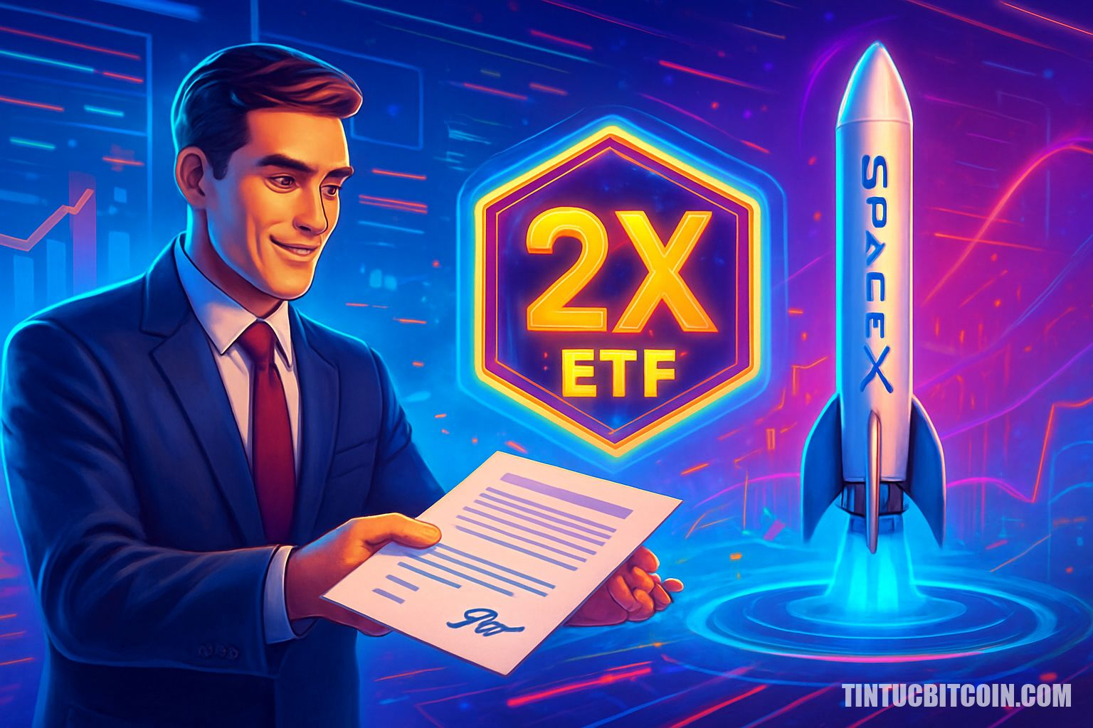 Nhà quản lý tài sản Mỹ nộp hồ sơ ETF đòn bẩy 2x cho SpaceX