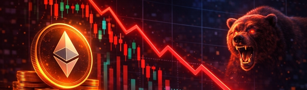 ETH perpetual funding rates turned negative Tuesday, showing short sellers are paying longs and signaling a clear shift in control toward bearish positioning.