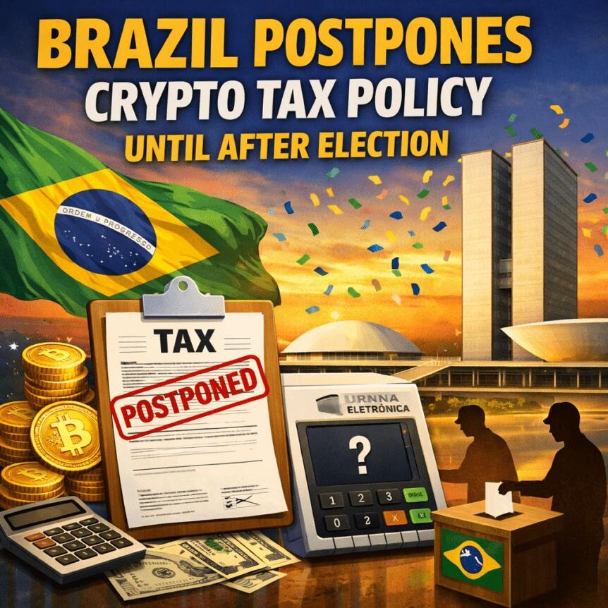 Brazil Postpones Crypto Tax Policy Until After Election