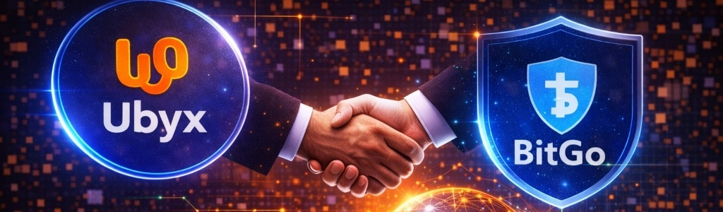 Ubyx said BitGo Ecosystem Holdings took a strategic stake, while BitGo Bank & Trust was appointed settlement agent on the company’s digital money network.