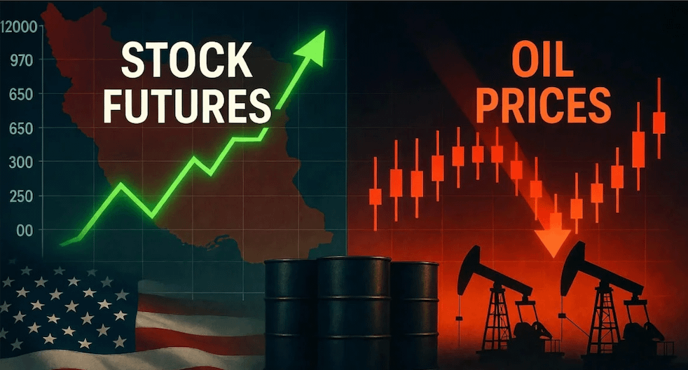 US Stock Futures Rise as Yields and Oil Prices Pull Back