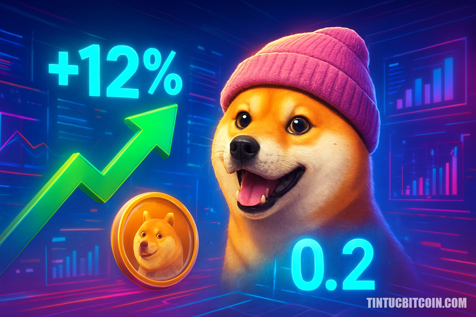 Dogwifhat tăng 12%, giữ mốc 0,2 USD mở khóa bước đi tiếp theo