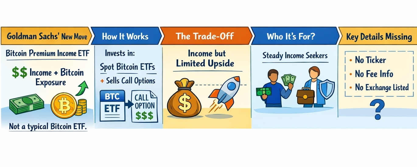 Goldman Sachs Bets on a New Idea: A Bitcoin ETF That Pays You