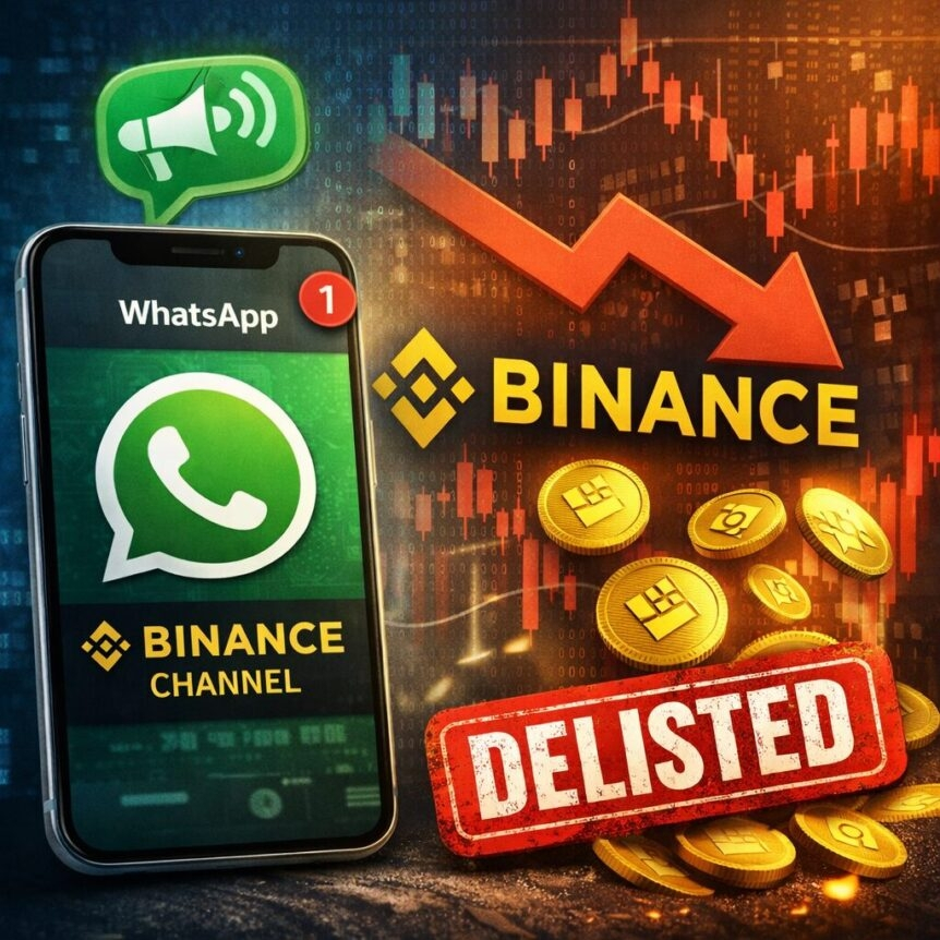 Binance Updates Users With Whatsapp Channels And Delistings