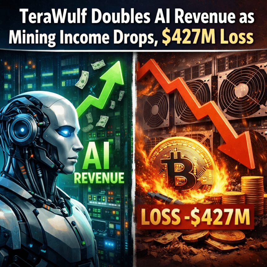 Terawulf Doubles Ai Revenue As Mining Income Drops, $427m Loss