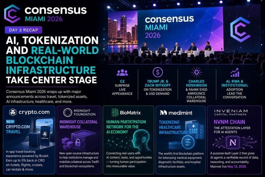 Consensus Miami Day 3 Highlights: Ai, Tokenization And Real-World Blockchain Infrastructure Take Center Stage