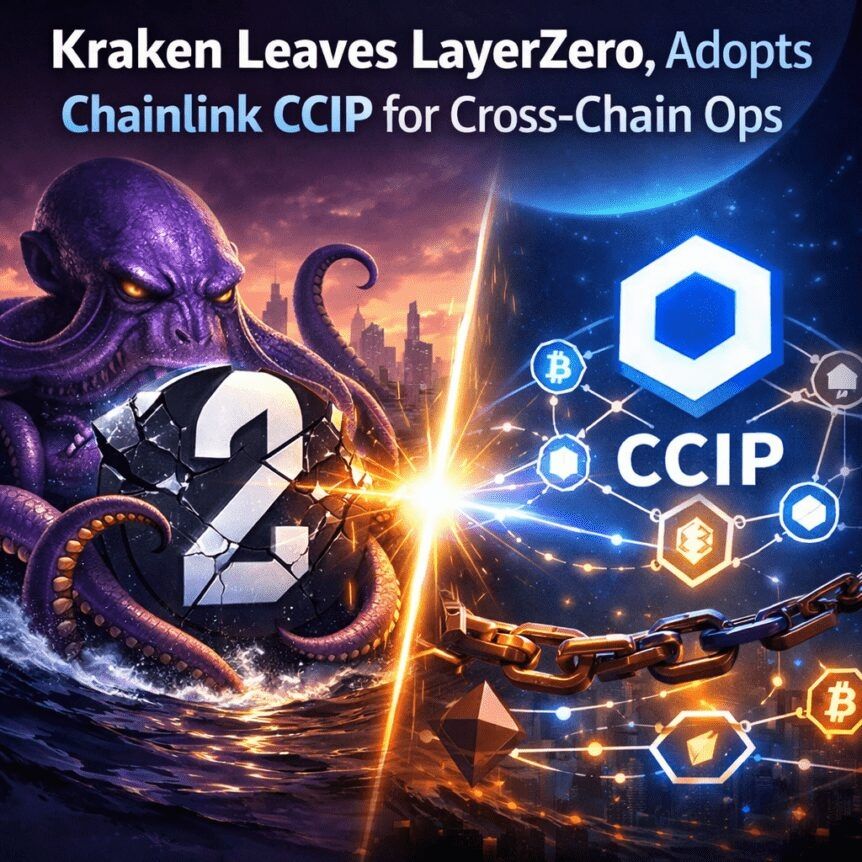 Kraken Leaves Layerzero, Adopts Chainlink Ccip For Cross-Chain Ops