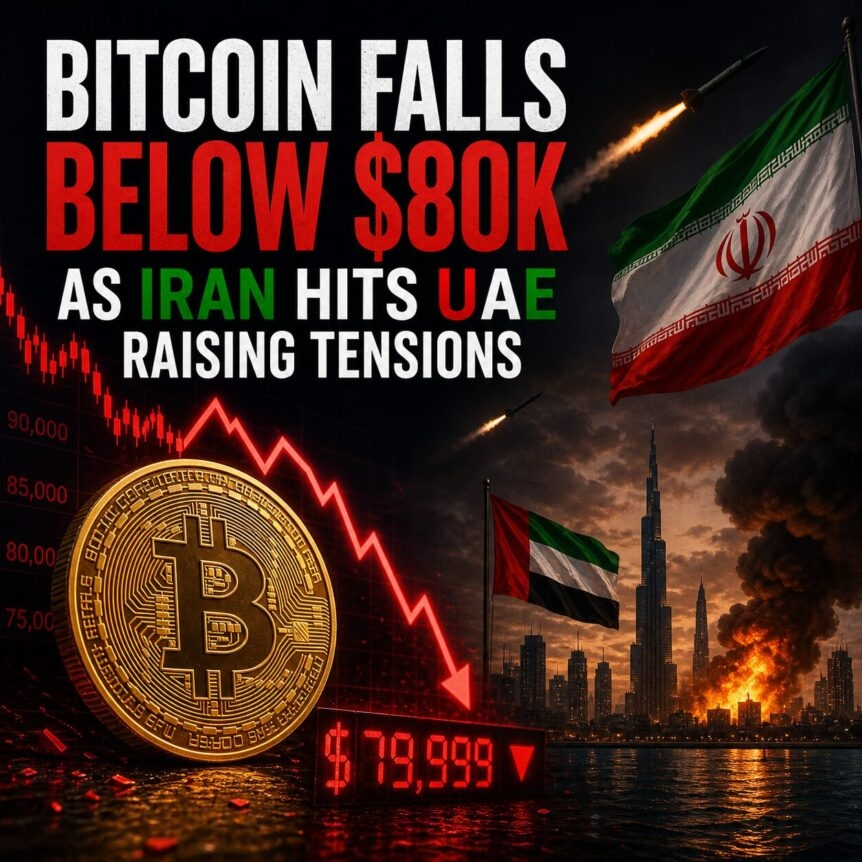 Bitcoin Falls Below $80k As Iran Hits Uae Raising Tensions