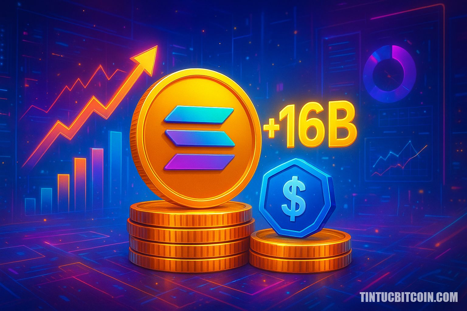 Nguồn cung stablecoin Solana gần 16 tỷ USD, báo hiệu sóng Q2?