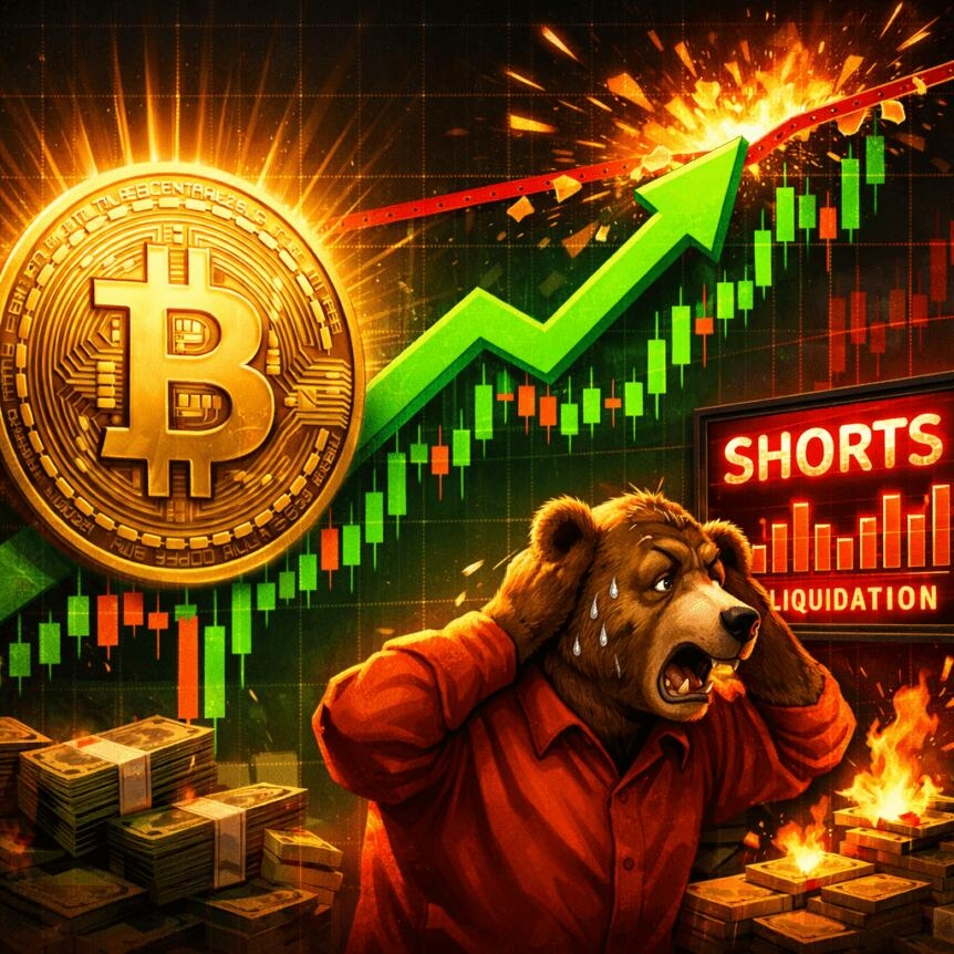 Bitcoin Hits $77k; Shorts Pressured As Rallies Run Without Caps