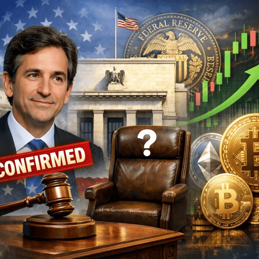 Senate Confirms Warsh As Fed Governor; Chair Vote Seen, Crypto Outlook.