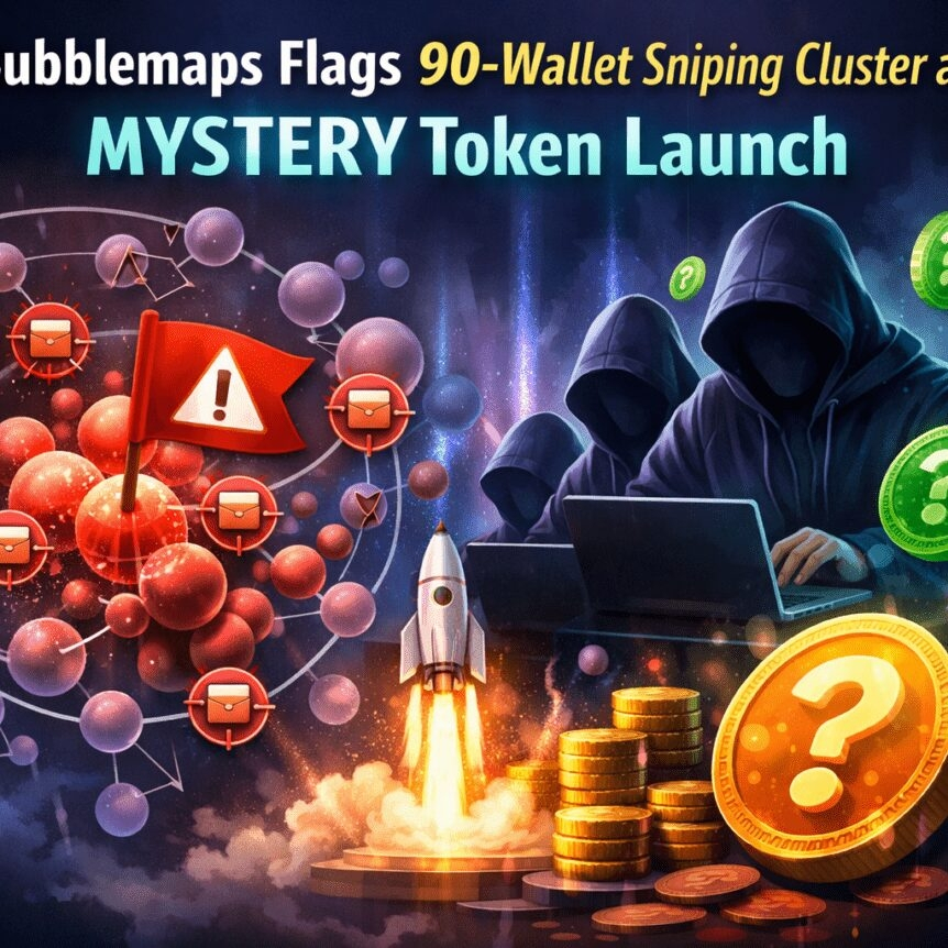 Bubblemaps Flags 90-Wallet Sniping Cluster At Mystery Token Launch