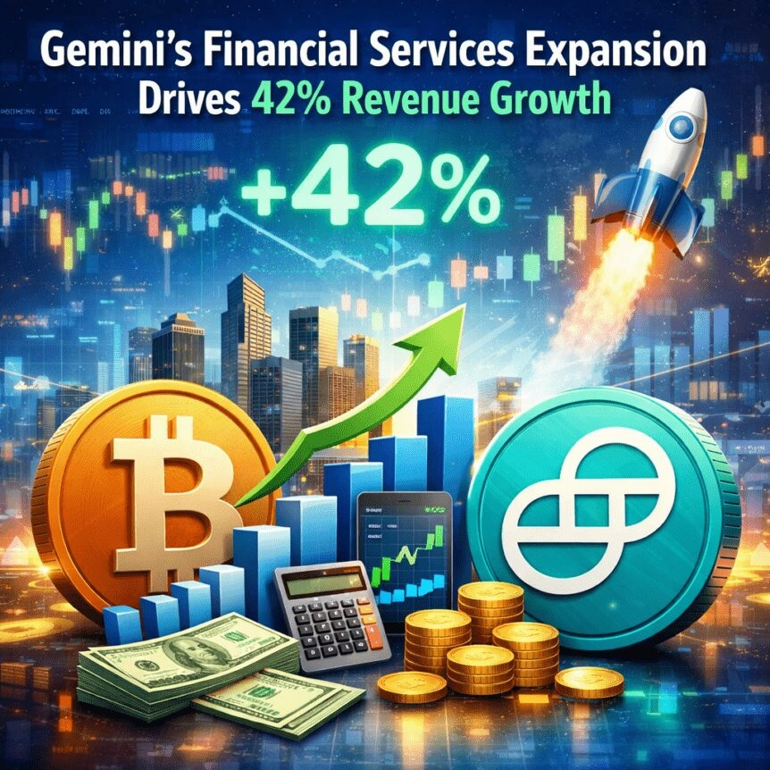Gemini's Financial Services Expansion Drives 42% Revenue Growth