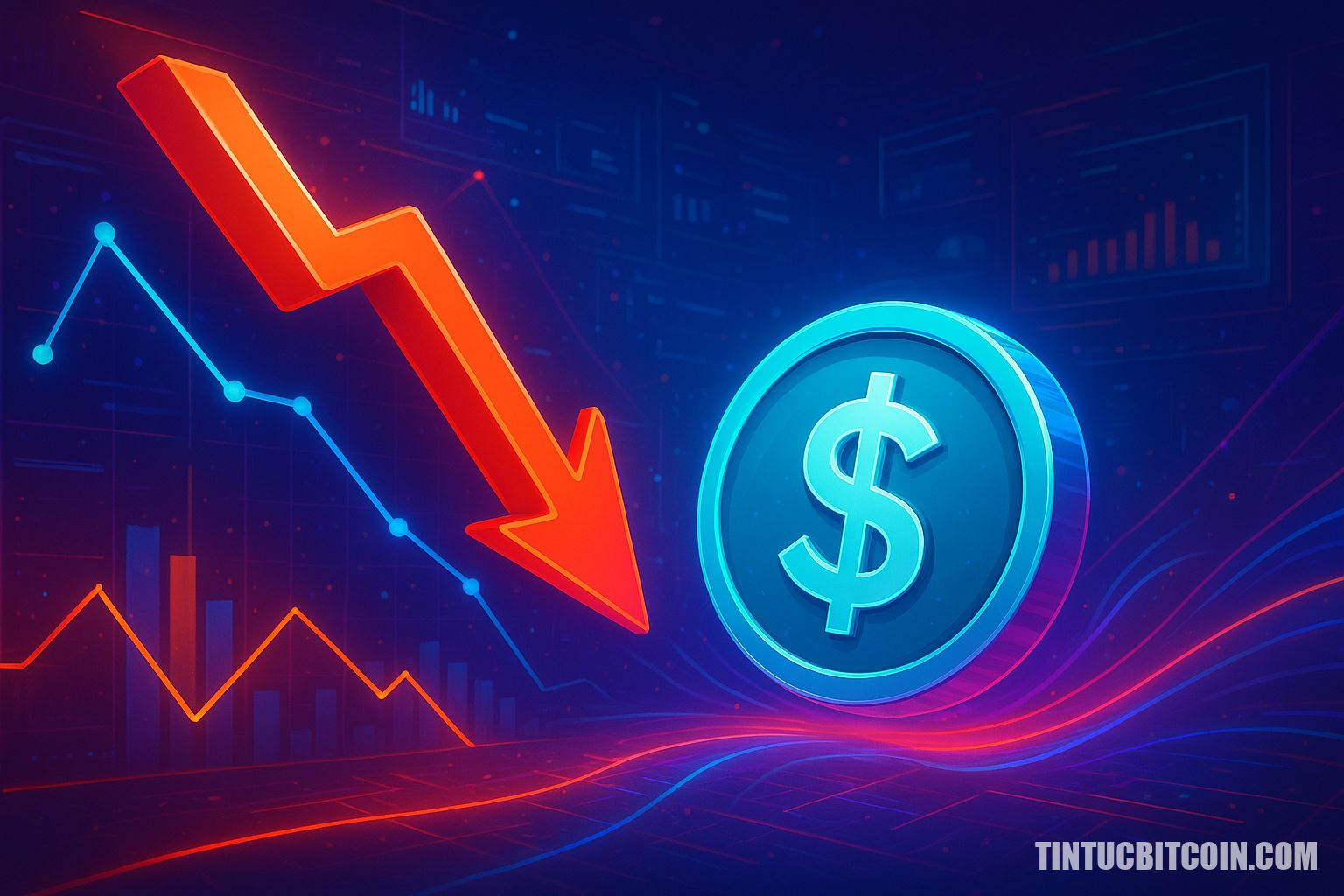 STABLE giảm 18% sau cú bật giả trên 0,04 USD