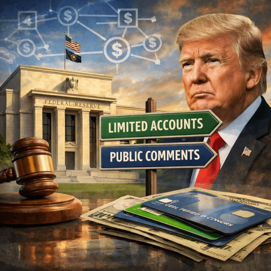 Fed Seeks Input On Limited Payment Accounts After Trump Order