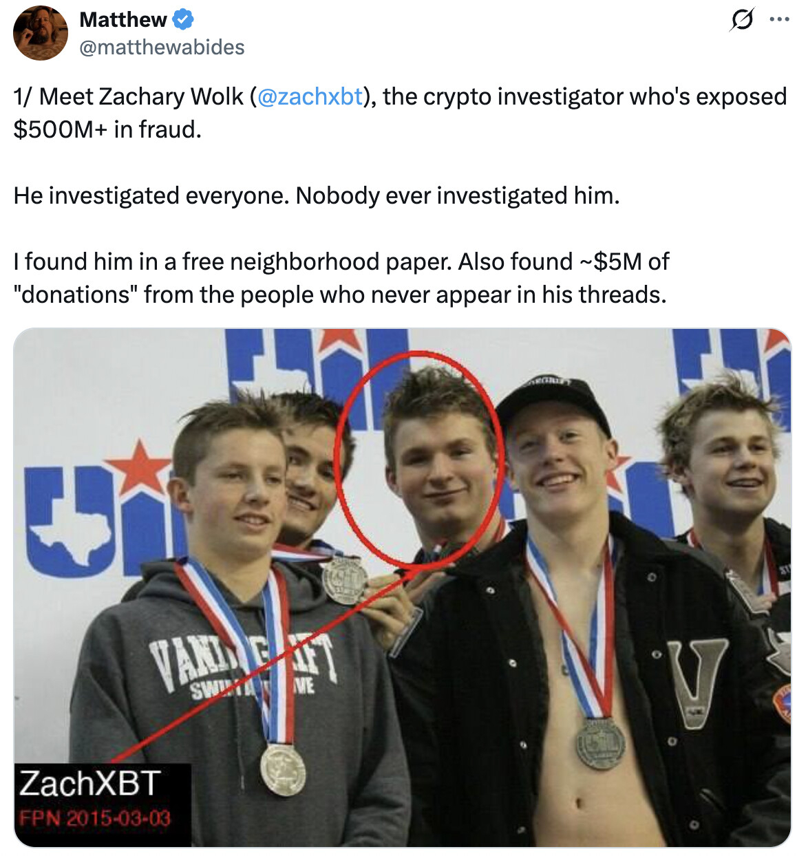 Man claims to have discovered ZachXBT’s real identity, accuses him of being a plant