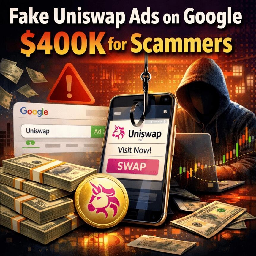 Fake Uniswap Ads On Google Net $400k For Scammers