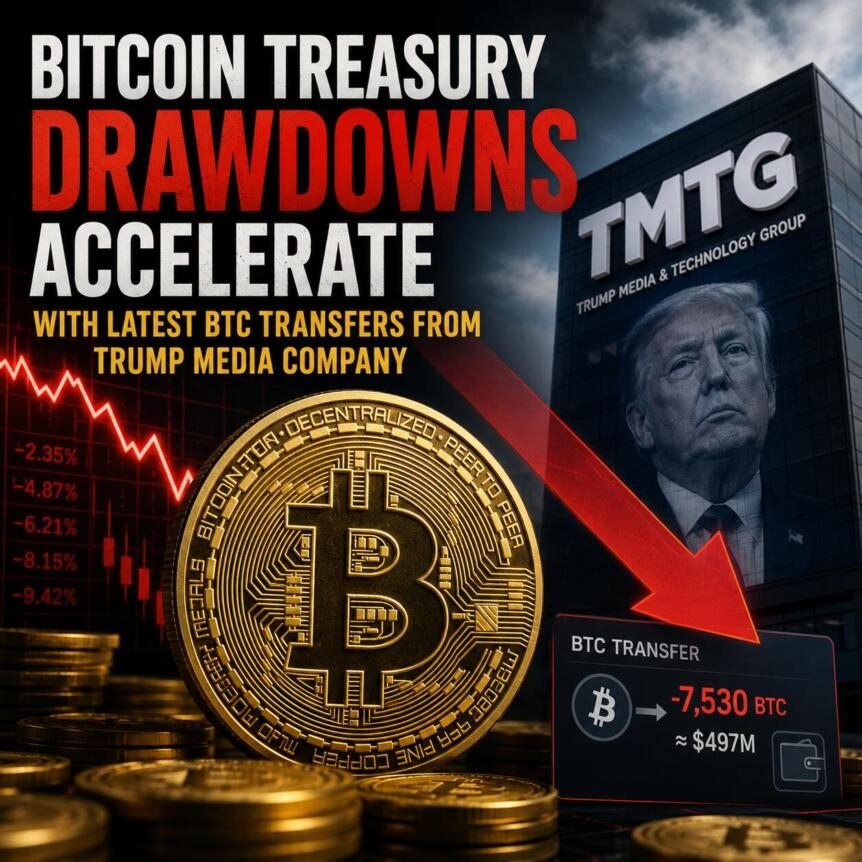 Bitcoin Treasury Drawdowns Accelerate With Latest Btc Transfers From Trump Media Company