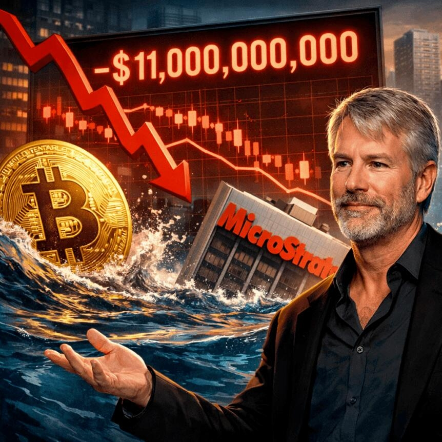 Saylor Downplays Btc Slide As Microstrategy Faces $11b Paper Loss