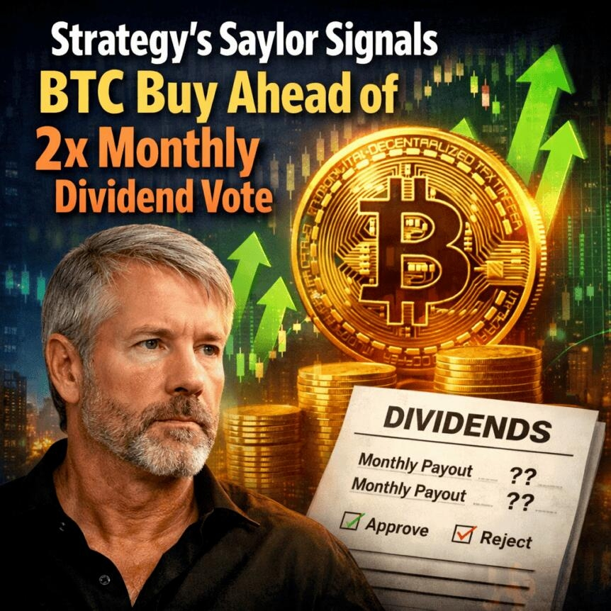 Strategy's Saylor Signals Btc Buy Ahead Of 2x Monthly Dividend Vote