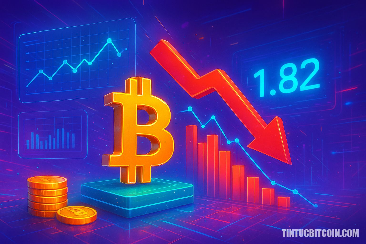 Thanh lý vị thế Long Bitcoin có thể đạt 1,82 tỷ USD nếu BTC rơi dưới 60.498 USD
