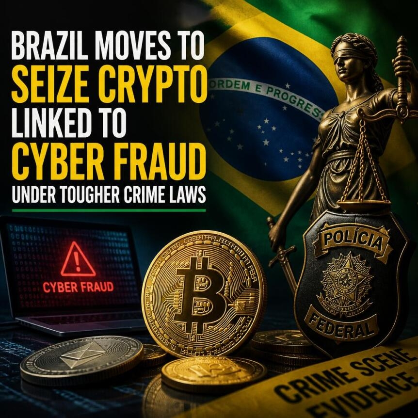 Brazil Moves To Seize Crypto Linked To Cyber Fraud Under Tougher Crime Laws