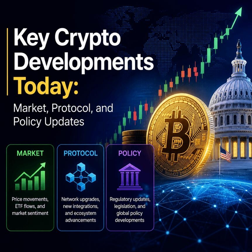 Key Crypto Developments Today: Market, Protocol, And Policy Updates