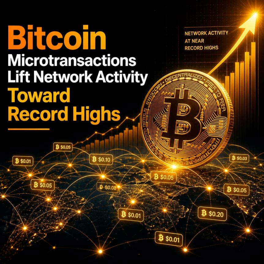 Bitcoin Microtransactions Lift Network Activity Toward Record Highs