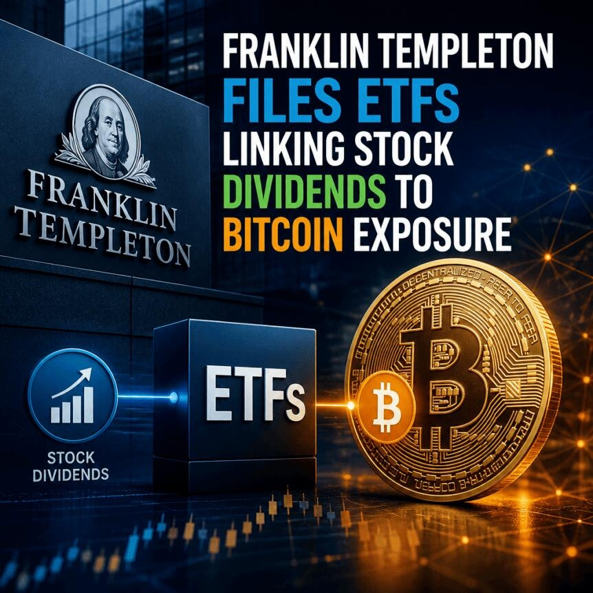 Franklin Templeton Files Etfs Linking Stock Dividends To Bitcoin Exposure