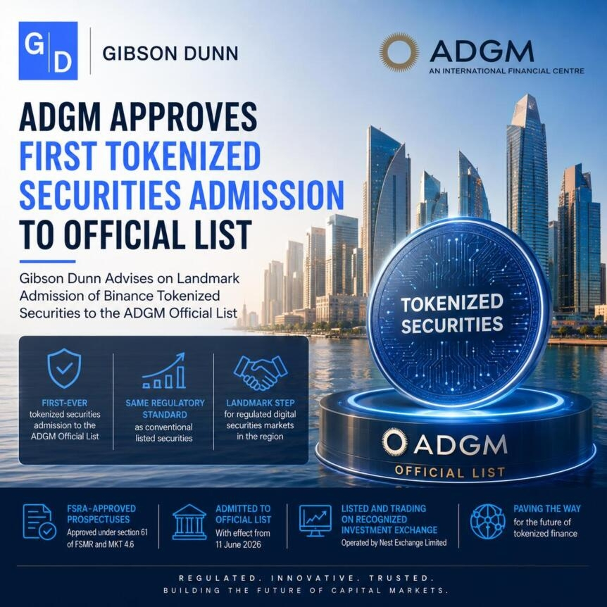 Adgm Approves First Tokenized Securities Admission To Official List