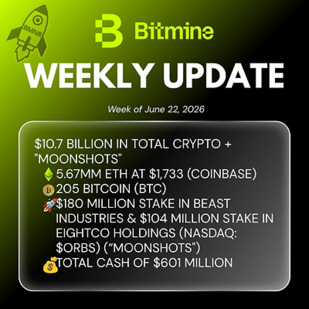 Bitmine Weekly Update 1782132605npXc1OOrnR