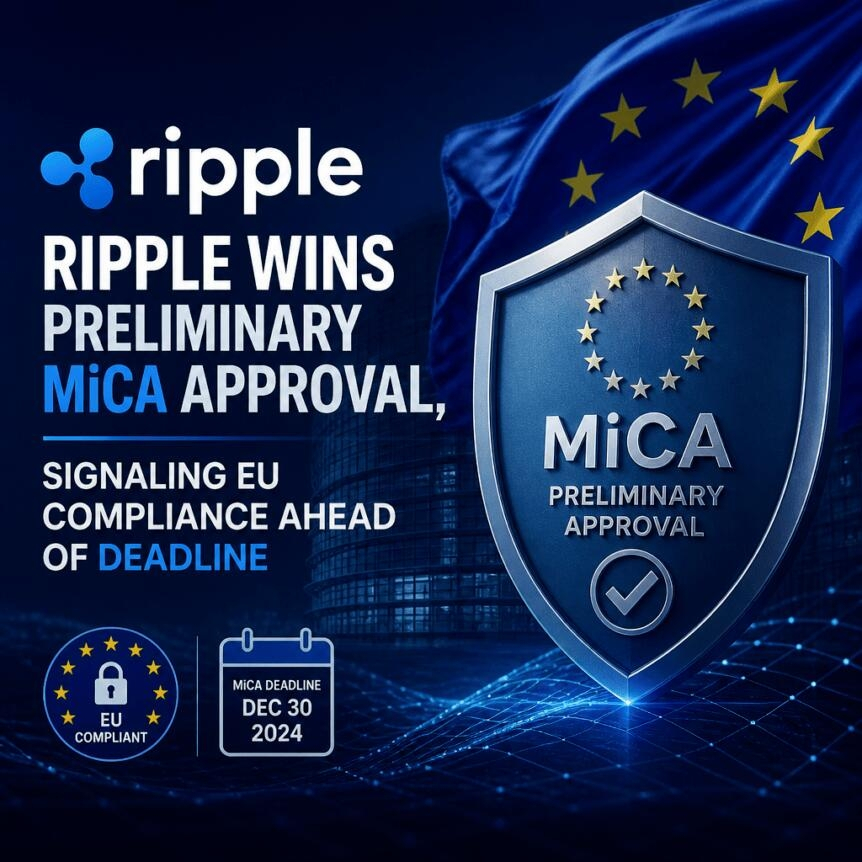 Ripple Wins Preliminary Mica Approval, Signaling Eu Compliance Ahead Of Deadline
