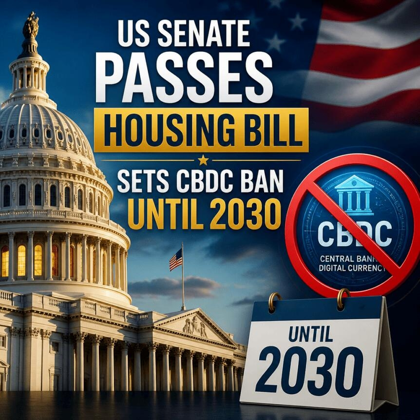 Us Senate Passes Housing Bill, Sets Cbdc Ban Until 2030