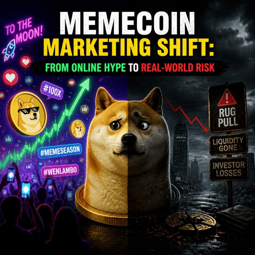 Memecoin Marketing Shift: From Online Hype To Real-World Risk