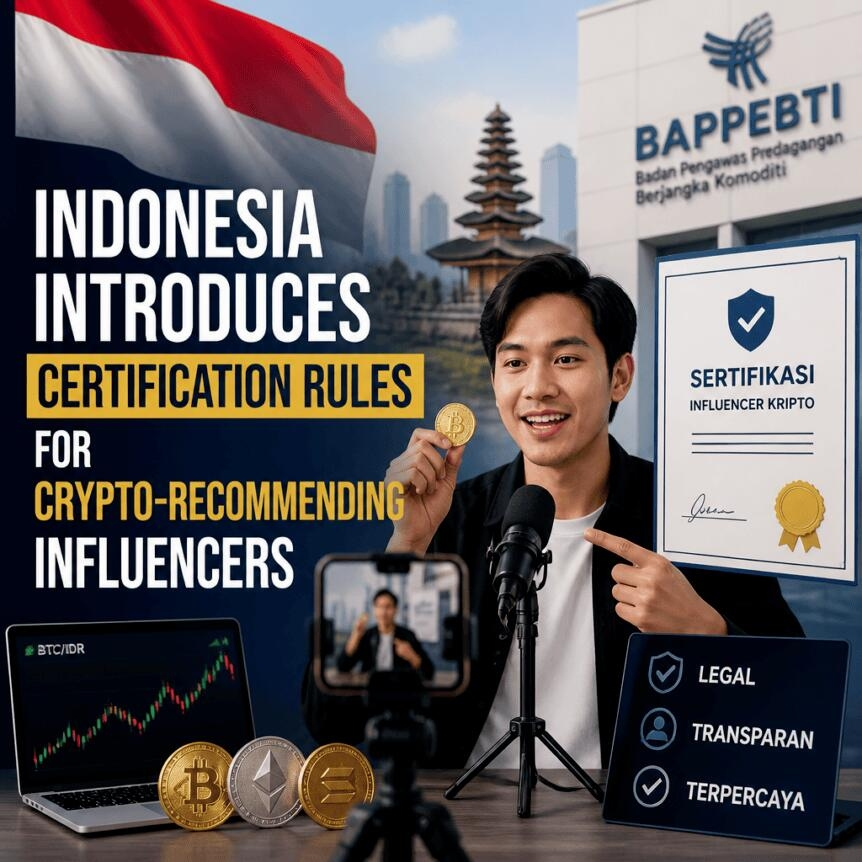 Indonesia Introduces Certification Rules For Crypto-Recommending Influencers