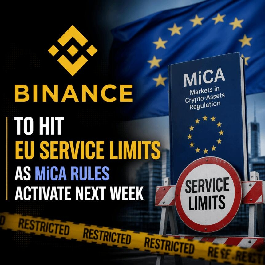 Binance To Hit Eu Service Limits As Mica Rules Activate Next Week