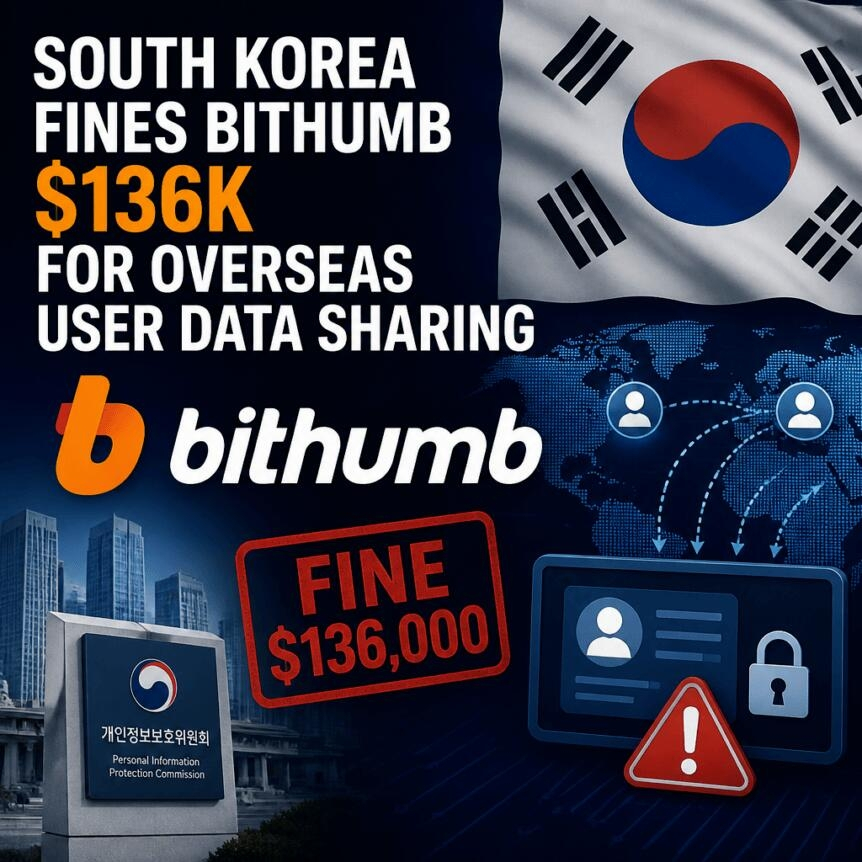 South Korea Fines Bithumb $136k For Overseas User Data Sharing