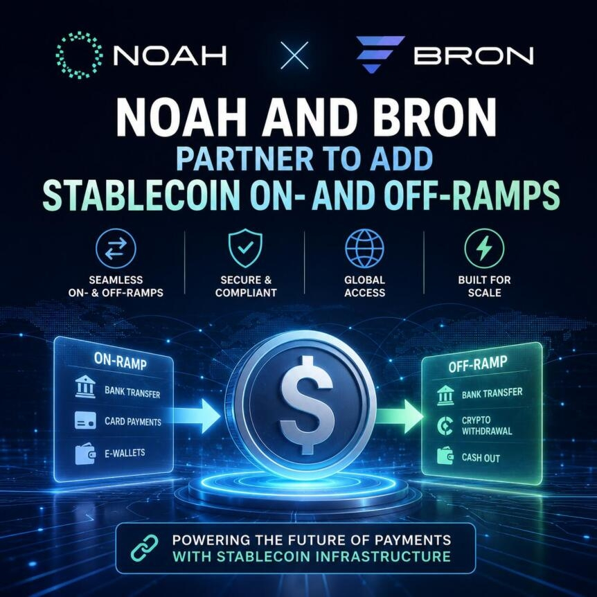 Noah And Bron Partner To Add Stablecoin On- And Off-Ramps