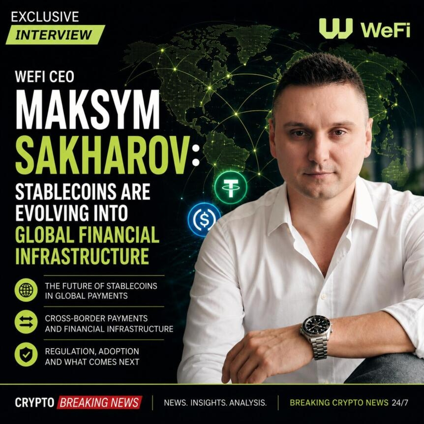 Wefi Ceo Maksym Sakharov: Stablecoins Are Evolving Into Global Financial Infrastructure
